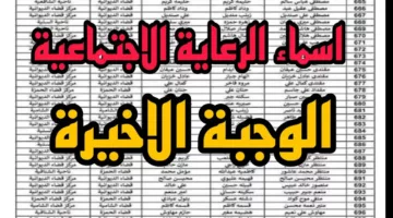 “عبر مظلتي” طريقة الاستعلام عن أسماء المشمولين بالرعاية الاجتماعية الوجبة الأخيرة 2024