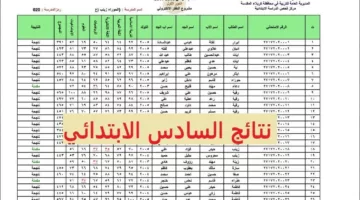 استعلم الآن.. نتائج سادس ابتدائي نينوى 2024 دور ثان بالاسم فقط results.mlazemna