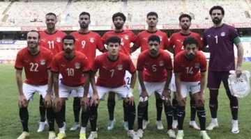 منتخب مصر للمحليين بالزي الأساسي أمام جنوب أفريقيا