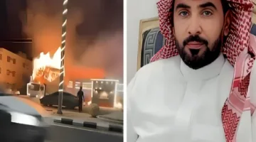 صورة نادرة.. ماهر الدلبحي ينقذ محطة وقود في الدوادمي بقيادته شاحنة مشتعلة