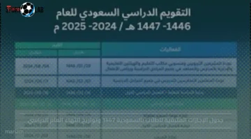 جدول إجازات الطلاب بالسعودية 1447 وتواريخ انتهاء العام الدراسي