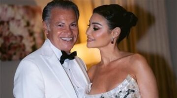 ليلة الهنا تجمع أروى جودة ورجل الأعمال الإيطالي بحضور نجوم الفن في حفل زفاف فاخر