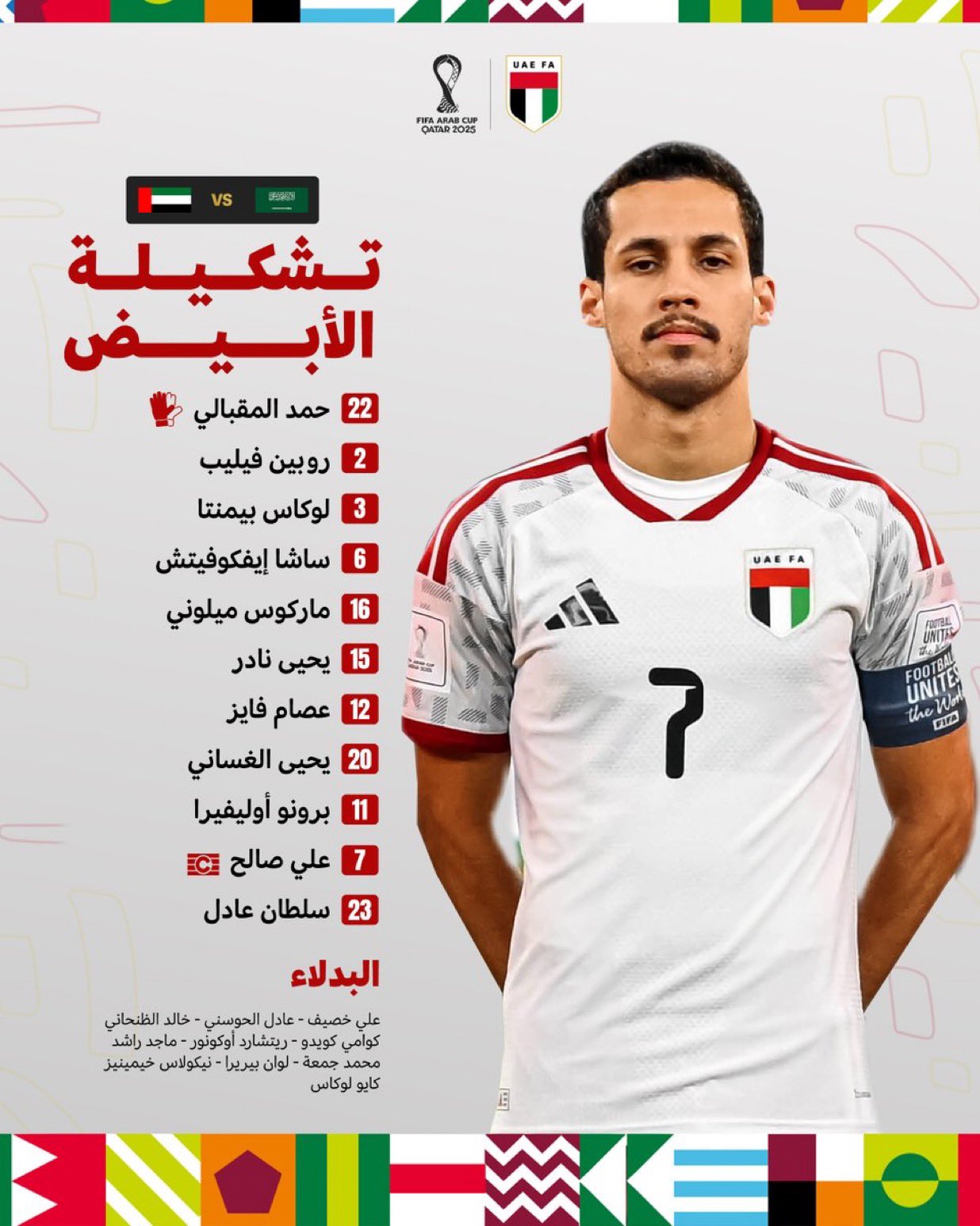 كأس العرب 2025 | السعودية تواجه الإمارات في مباراة تحديد المركز الثالث