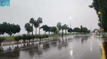 أمطار غزيرة ومتوسطة تهطل على مناطق واسعة في المملكة ديسمبر 2025