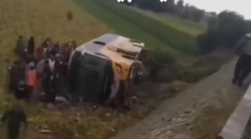 حادث انقلاب أتوبيس.. محافظ الغربية يتفقد الموقع ويعلن الإجراءات