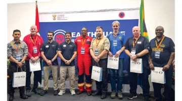 ختام مشاركة الإمارات في تمرين الاستجابة للزلازل جنوب إفريقيا