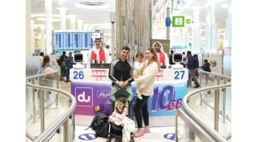 ختم جديد في مطارات دبي.. شعار زايد وراشد يرحب بالمسافرين