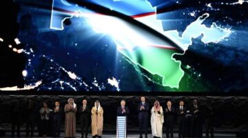 رئيس أوزبكستان يدشن مشروع طاقة متجددة طورته شركة مصدر 2025