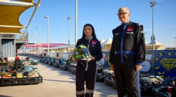 سباق خيري.. آمنة القبيسي وميكا هاكينن يحاربان شلل الأطفال بحلبة مرسى ياس