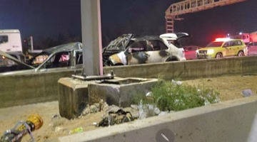 مأساة مرورية.. مصرع مواطن احترق في تصادم سيارات غرب القطيف