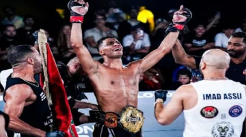 مواجهة قوية.. أسامة عسلي يحصد حزام ذهبي بطل 77 كغ بعد خمس جولات ميامي