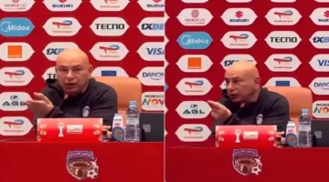 سؤالك مش محترم.. فيديو انفعال حسام حسن بعد هزيمة السنغال