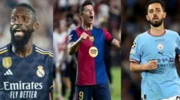 صافرة البداية.. ليفاندوفسكي يقود قائمة نجوم كرة قدم عقودهم تنتهي 2026