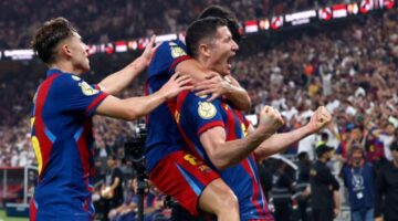 فوز تاريخي لبرشلونة.. يهزم ريال مدريد في نهائي كأس السوبر الإسباني 16
