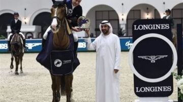 بأداء استثنائي.. الفارس برين يحصد لقب جائزة ساحة الخيل في كأس الإمارات