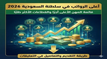 قائمة الرواتب الأعلى.. مهن سعودية تتصدر واجهة الطلب في سوق العمل لعام 2026