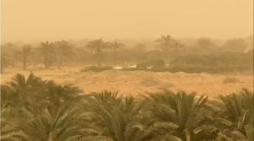 4 مناطق تواجه انخفاضاً في مستوى الرؤية بسبب سيطرة الأتربة العالقة مجدداً