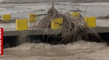 السيول تقطع طريق كركوك بغداد وتتسبب في شلل تام لحركة الشحن البري