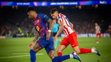 أتلتيكو مدريد ينتصر على برشلونة بهدفين ويضع قدما في نصف نهائي دوري الأبطال