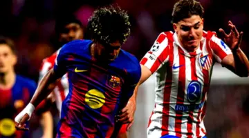 أتليتكو مدريد يطيح ببرشلونة في دوري أبطال أوروبا ويتأهل الى نصف النهائي.