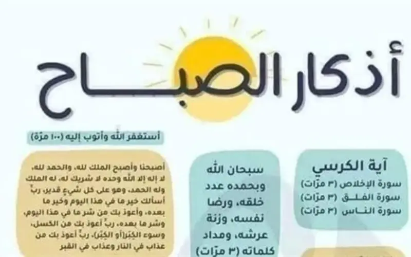 أذكار الصباح اليوم.. حصن المسلم لجلب الرزق والبركة والوقاية من كل سوء