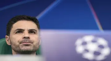 أرتيتا يخفي قلقه مع انهيار حلم أرسنال بالرباعية