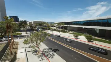 أفضل خدعة سحرية في مبنى LACMA الجديد؟ اجتياز الطريق دون أن تلاحظ ذلك.