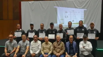 اختتام فعاليات الدورة التدريبية المتطورة لمدربي حراس المرمى باتحاد الكرة
