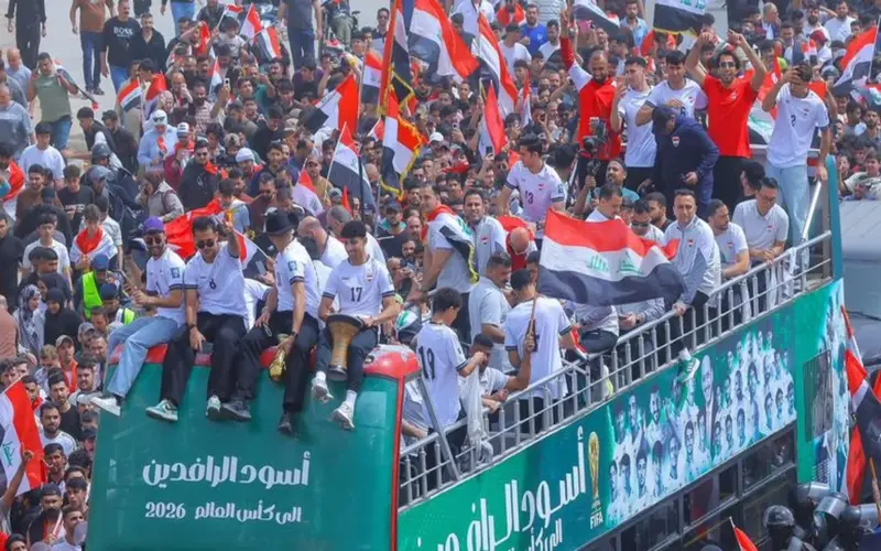 استقبال تاريخي لبعثة منتخب العراق عقب التأهل لكأس العالم 2026