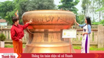 استمتع برؤية أكبر طبل برونزي في فيتنام خلال مهرجان معبد با تريو.