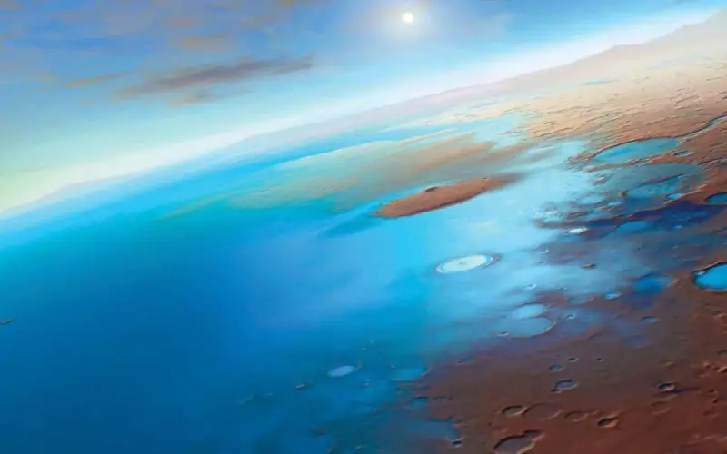 المريخ احتضن محيطاً مائياً على مسطحه