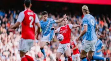 بث مباشر لمباراة مانشستر سيتي وأرسنال حالياً