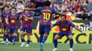 برشلونة يبتعد في الصدارة بانتصاره العريض بديربي كتالونيا