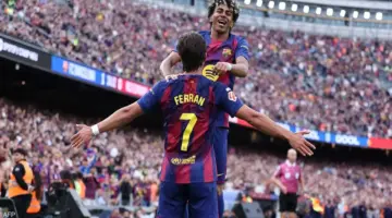 برشلونة يحسم ديربي إسبانيول ويقترب من لقب الدوري الإسباني