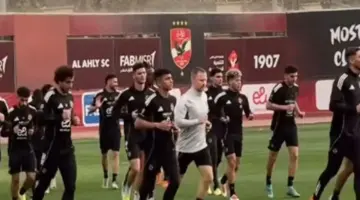 تدريبات بدنية واستشفائية في مران الأهلي تحضيرا لمواجهة بيراميدز