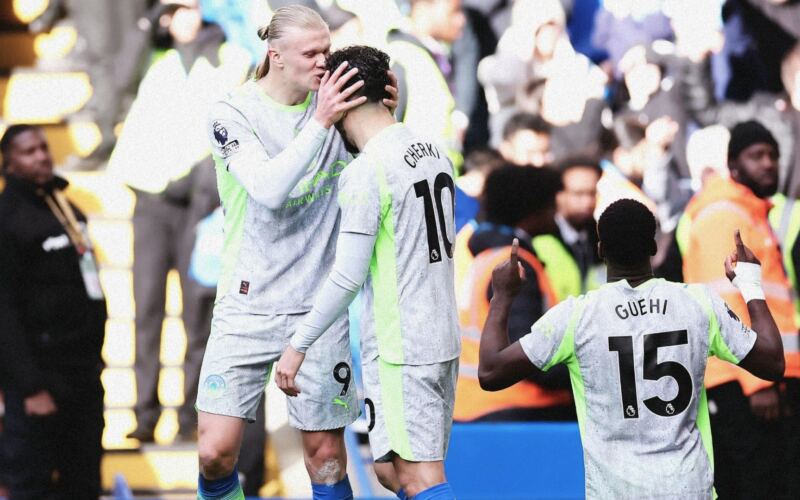 تقييمات لاعبي مانشستر سيتي أمام تشيلسي: نيكو أوريلي يحسمها مجددًا في اللحظات الحاسمة ورايان شرقي يُبهر، فيما يعيد فريق بيب غوارديولا القاسي إشعال سباق اللقب