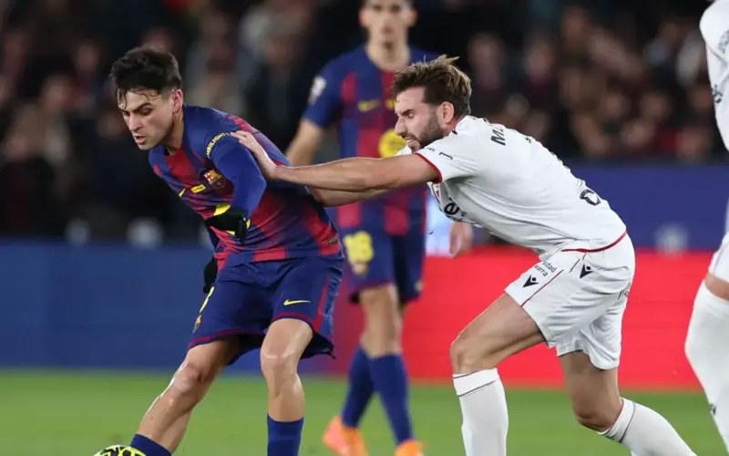 توقيت مباراة أوساسونا وبرشلونة في الدوري الإسباني 2025-2026 .. والقنوات الناقلة