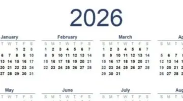 جدول العطلات الرسمية المرتقبة في 2026