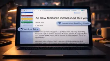 جوجل كروم يطرح ميزتي التبويبات العمودية ووضعية القراءة بعد سنوات من الانتظار