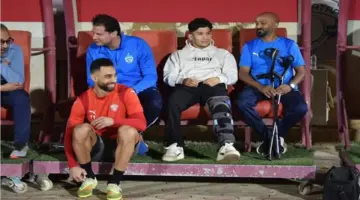 رغم إصابته بالصليبي| إسلام عيسى يدعم سيراميكا قبل موقعة الأهلي «صور»