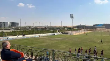 علي ماهر يتابع شباب سيراميكا عقب ساعات من التعادل مع الأهلي