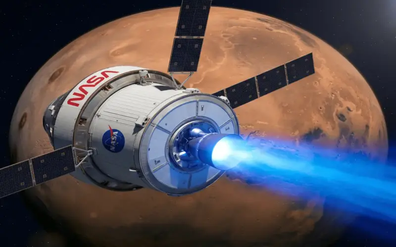 محرك “بلازما الليثيوم”.. ناسا تُشعل “برق الفضاء” لاختصار الرحلة إلى المريخ | علوم