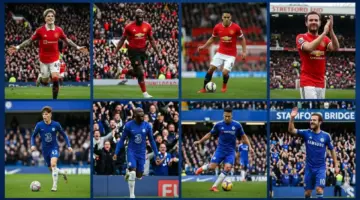 نجوم ارتدوا قميص مانشستر يونايتد وتشيلسي