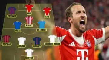 هاري كين يقود تشكيلة هبطت من الدوري الإنجليزي تسيطر على كرة القدم العالمية