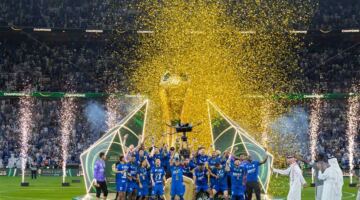 الأكثر تتويجا.. الهلال ينهي مغامرة الخلود ويتوج باللقب العاشر لكأس ملك السعوية                                أنهى نادي الهلال مغامرة الخلود في مسابقة كأس خادم الحرمين الشريفين وتوج بطلا للمرة العاشرة في تاريخه.                الجمعة، 08 مايو 2026 – 23:21