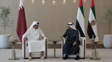 الأمير تميم يبحث مع رئيس الإمارات التنسيق المشترك لدعم أمن الإقليم