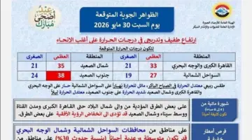 الطقس غدا .. ارتفاع تدريجي في درجات الحرارة وتحذيرات من الشبورة والأتربة