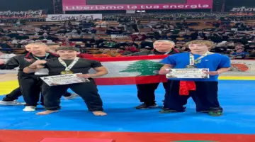 بالصور ـ يوري ناصيف يتألق عالميًا ويهدي لبنان ذهبيتين في إيطاليا