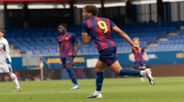 تشكيل برشلونة تحت 19 عامًا أمام لاس بالماس في كأس الأبطال للشباب.. موقف حمزة عبد الكريم
