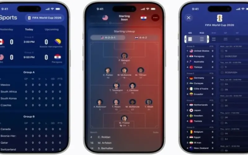 تطبيق Apple Sports يتوسع إلى أكثر من 90 دولة مع مزايا خاصة بكأس العالم 2026 – 25H